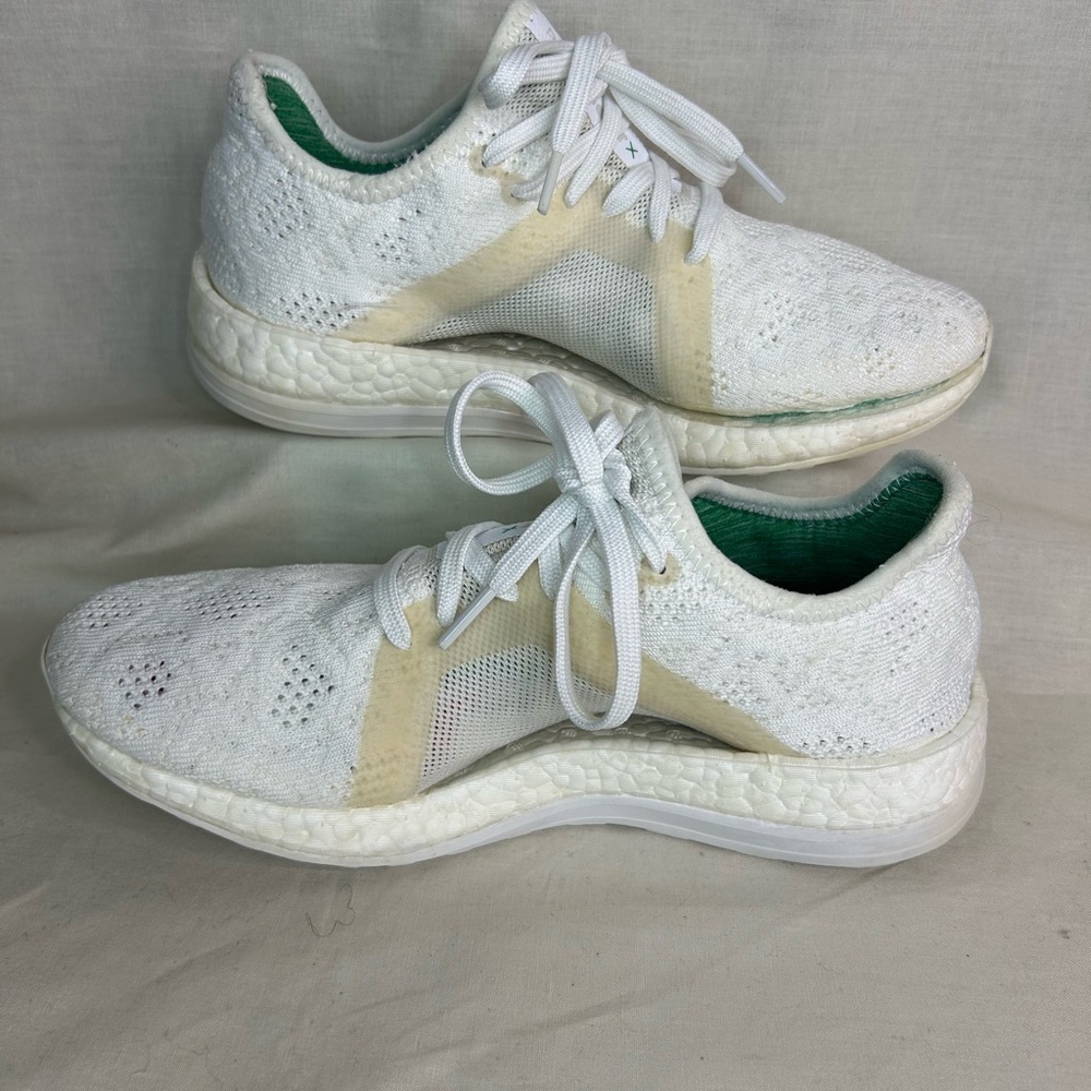 adidas Pureboost X Element Running Shoes – Women’s 7.5 – White / Green - Picture 2 of 8